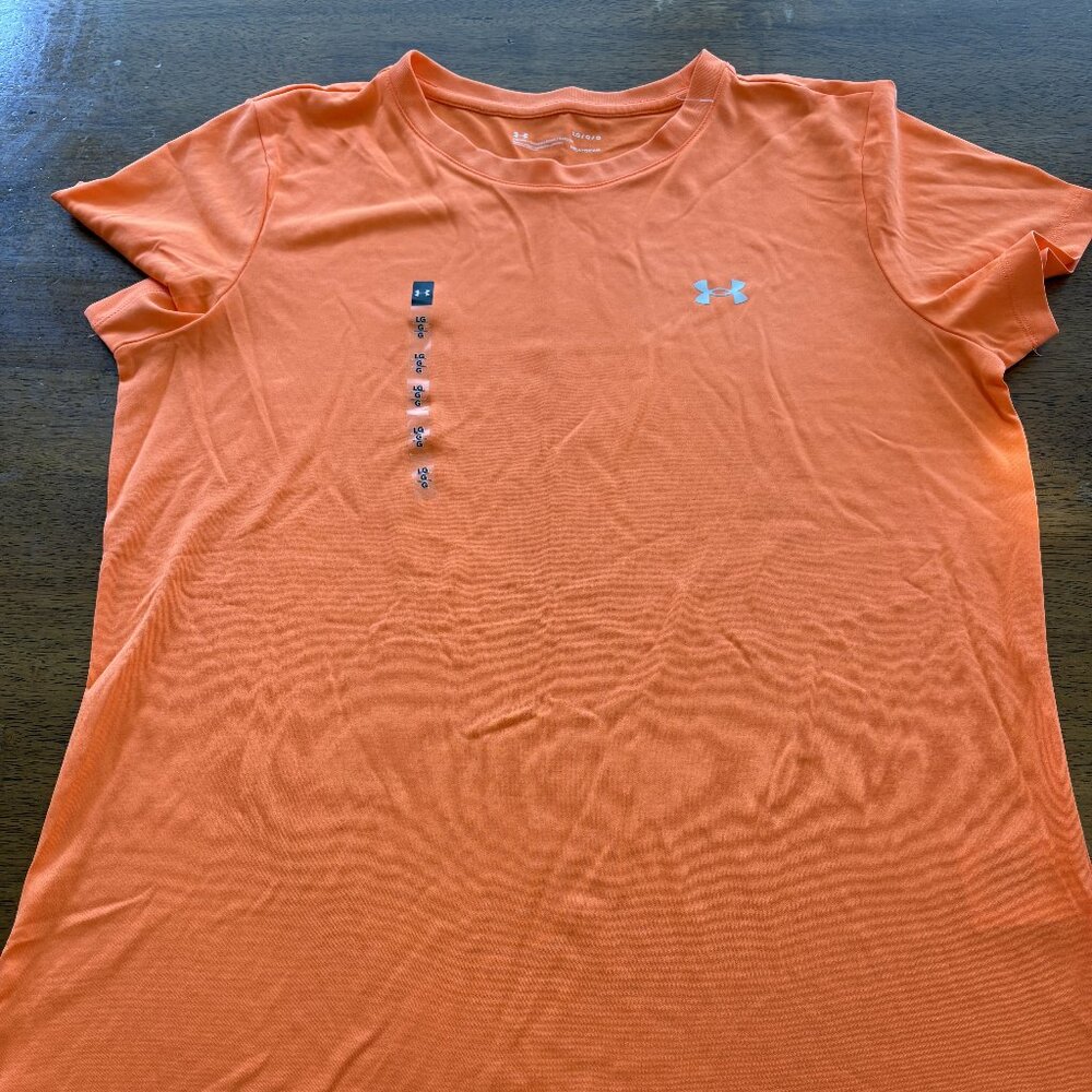 NEW Women's Under Armour Orange Tee - Size L